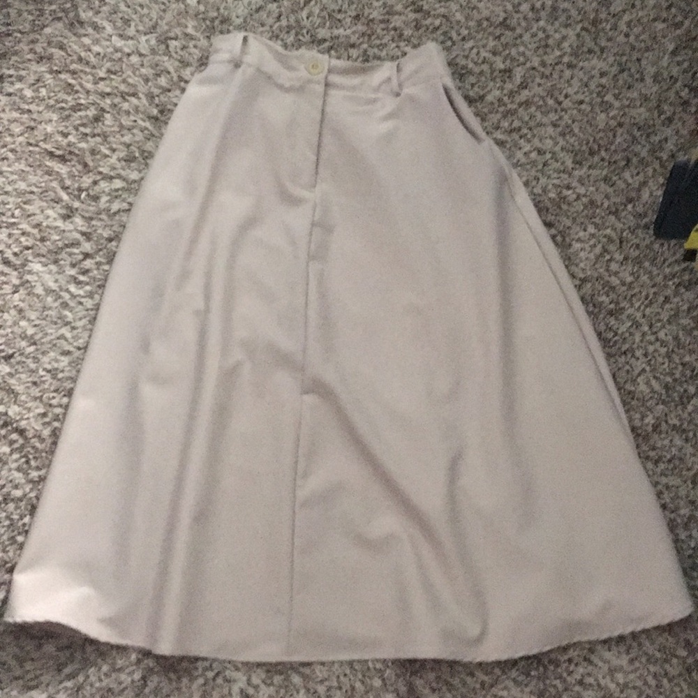 Beige A-line Skirt